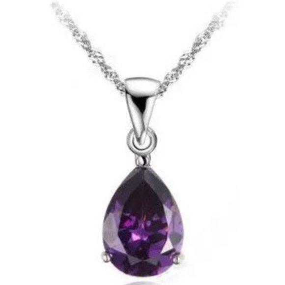 ❤️ Earrings Chain Necklace Elegant Set Bundle Square 925 Sterling Silver Gift - Picture 3 of 4